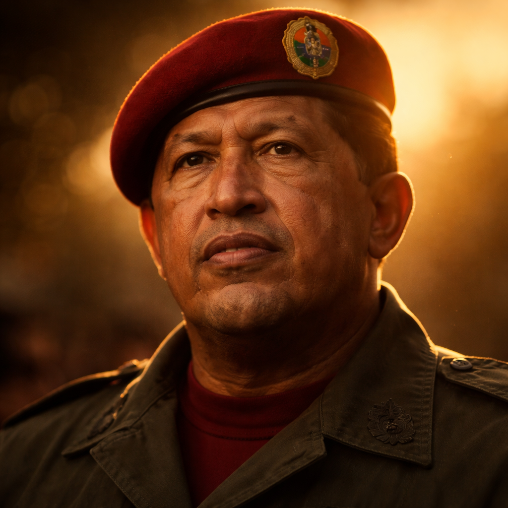 Hugo Chávez won the Venezuelan presidency in 1998 running against the political establishment on a platform of Bolivarian socialism, named for independence hero Simón Bolívar. He survived a coup attempt in 2002 that the United States had foreknowledge of. He nationalized oil, built social programs for the poor, and picked fights with the United States loudly enough to become an international figure. He called George W. Bush 'the Devil' at the United Nations in 2006 and said the podium still smelled of sulfur. He died March 5, 2013, from cancer at 58. Born July 28, 1954, in Sabaneta. The oil wealth he redistributed ran out after his death. Venezuela became something different without him — and without the oil prices that had made his programs possible.