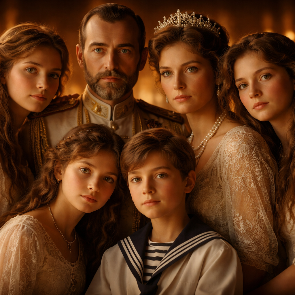 Bolshevik executioners gunned down Tsar Nicholas II, his wife Alexandra, their five children, and four loyal servants in a Yekaterinburg basement. This brutal slaughter extinguished the Romanov dynasty and cemented Bolshevik control over Russia, ensuring no monarchist restoration could emerge from the imperial family to challenge the new Soviet regime.