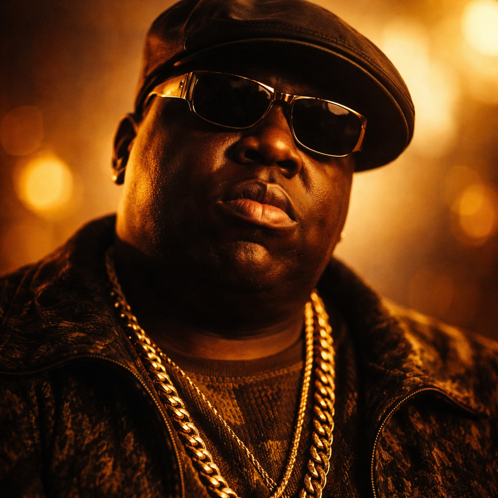 The Notorious B.I.G. — Christopher Wallace — was shot four times while sitting in an SUV in Los Angeles on March 9, 1997. He was 24. Six months earlier, Tupac Shakur had been killed in Las Vegas in what looked like a connected rivalry. Nobody has been charged in either murder. Biggie released two albums while alive: Ready to Die and Life After Death. The second dropped sixteen days after he was shot. It went to number one. He weighed 380 pounds, walked with a cane, and rapped about money and death and Brooklyn with a storyteller's precision. Born in Clinton Hill. Died six miles from the Staples Center. The case is still open.