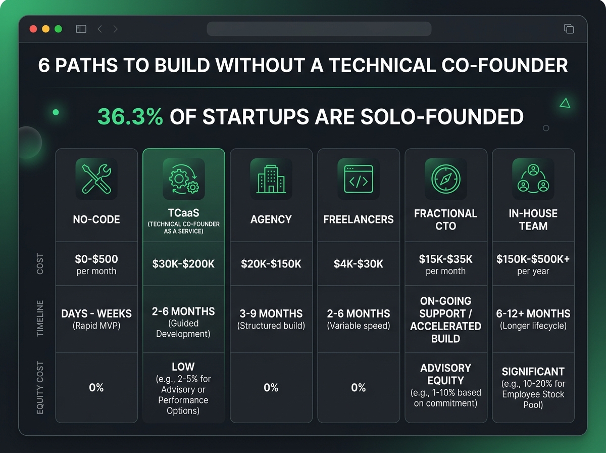 How to Launch a Startup Without a Technical Co-Founder (2026)